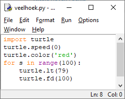 veelhoek python code